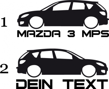 Tuned Mazda 3 MPS BK mit eigenem Text